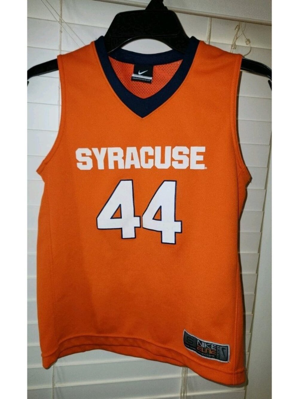 Kids SYRACUSE Orange Nike Basketball Jersey #44 Boys Youth SMALL